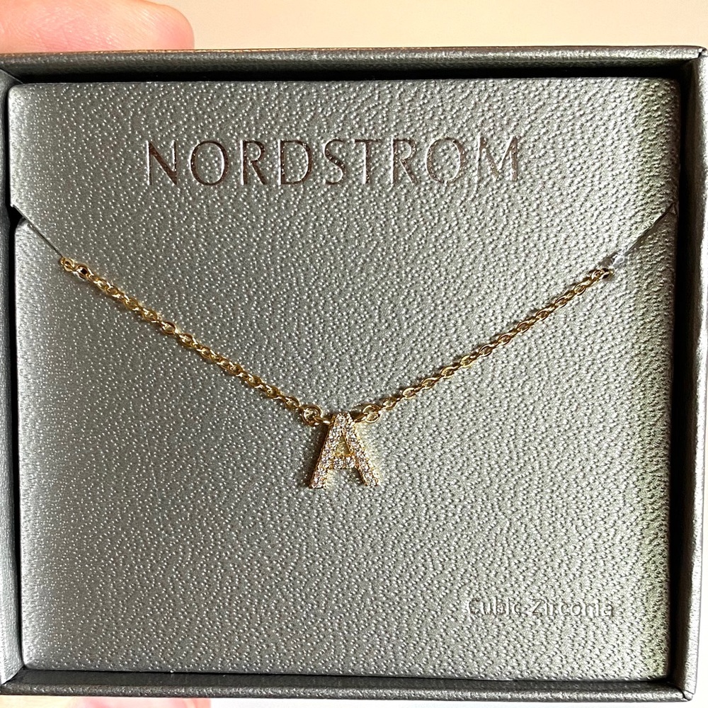 Nordstrom Cubic Zirconia ‘A’ Necklace